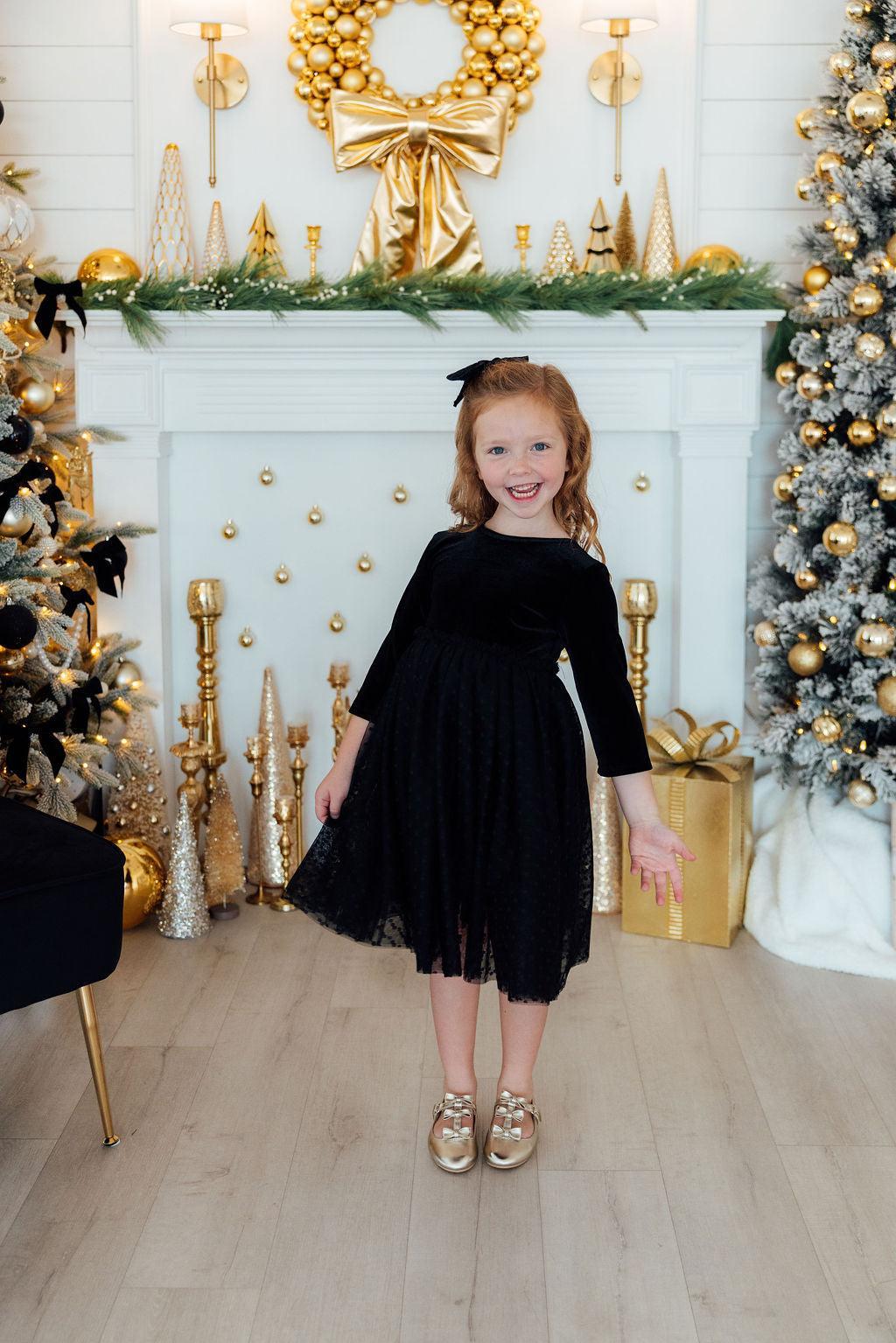 Black Velvet Tutu Dress-Mila & Rose ®