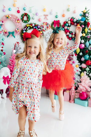 Merry & Bright 3/4 Sleeve Pocket Twirl Dress-Mila & Rose ®