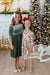 Holly Jolly Christmas 3/4 Sleeve Pocket Twirl Dress-Mila & Rose ®