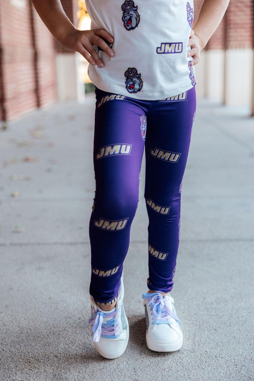 JMU Purple Duke Dog Leggings-Mila & Rose ®