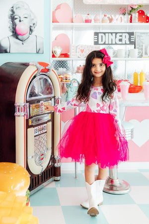 Light Hearted L/S Tutu Dress-Mila & Rose ®