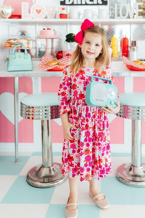 Secret Garden 3/4 Pocket Twirl Dress-Mila & Rose ®