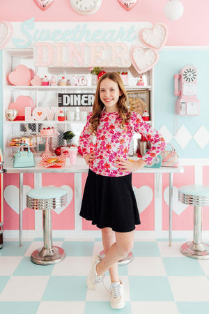 Secret Garden L/S Ruffle Tee-Mila & Rose ®