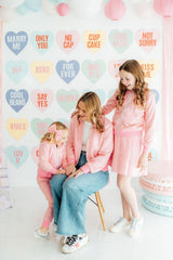 Grown Up Bubblegum Pink Sequin Jacket-Mila & Rose ®