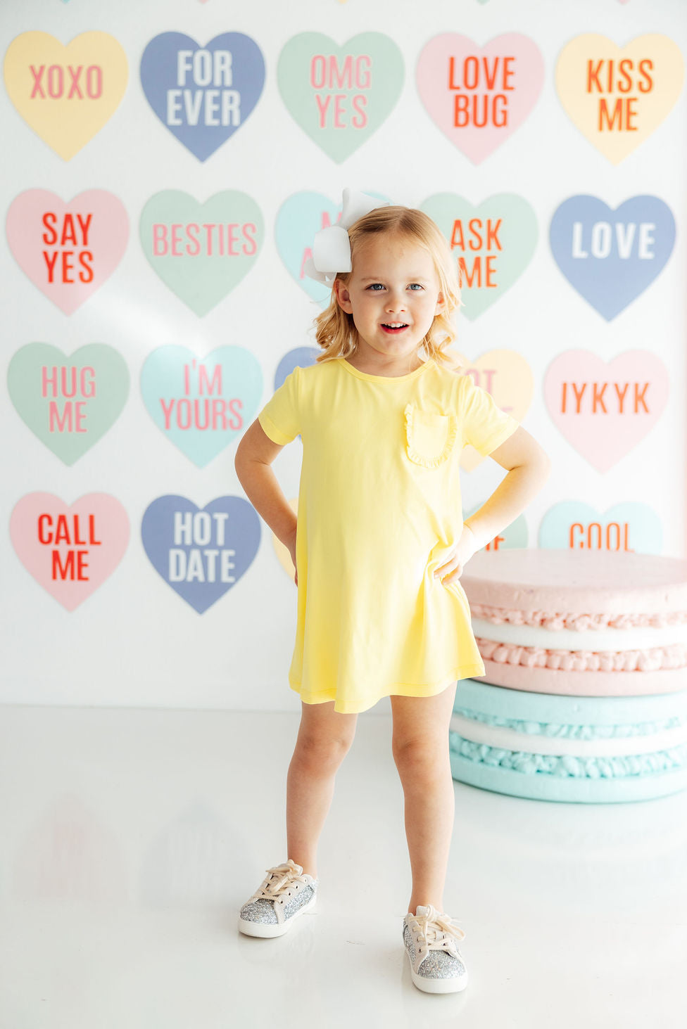 Girls' Yellow T-shirt Dress Size: 12-24m By Mila & Rose Girls' Yellow T-shirt Dress Size: 12-24m By Mila & Rose