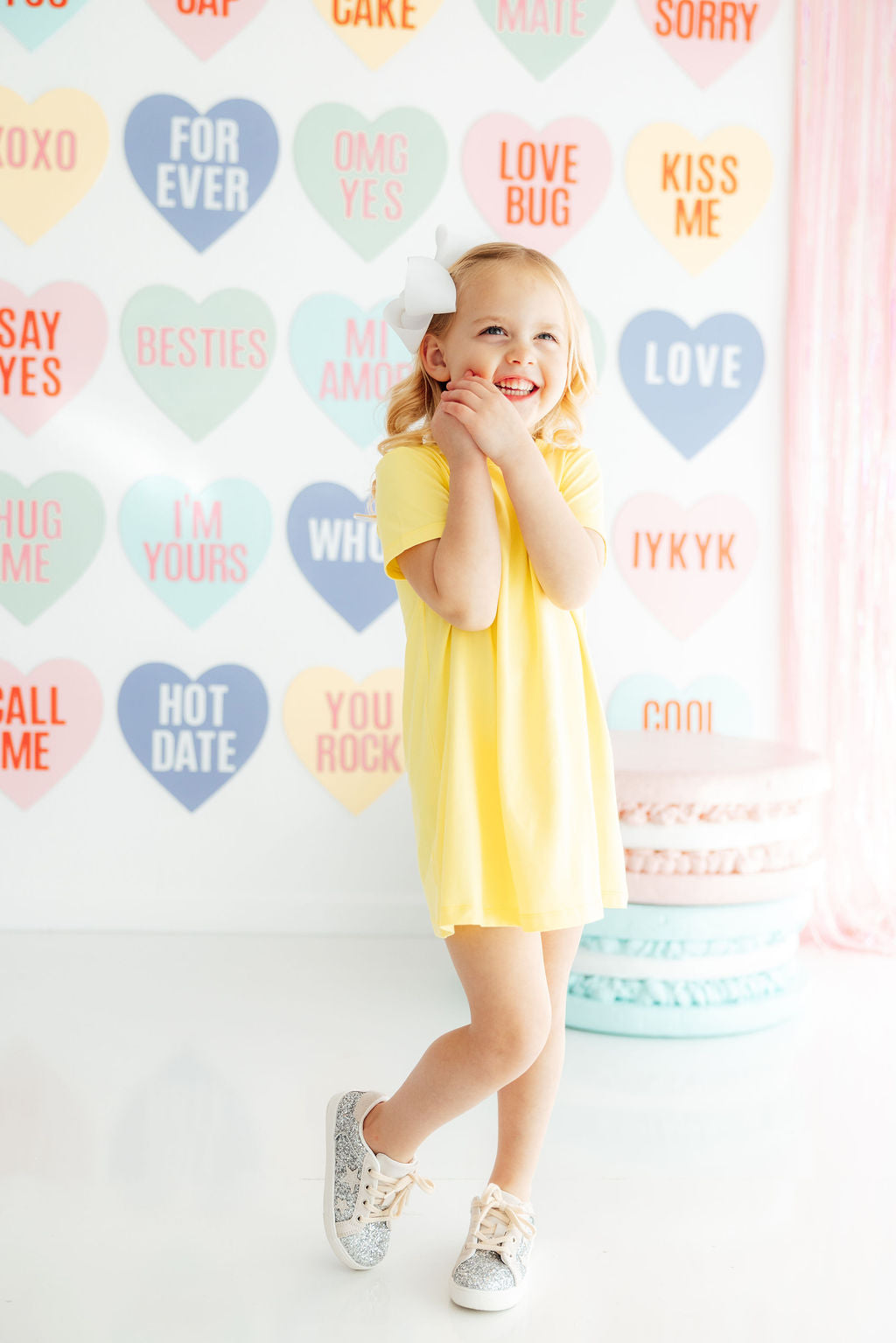 Yellow T-Shirt Dress-Mila & Rose ®