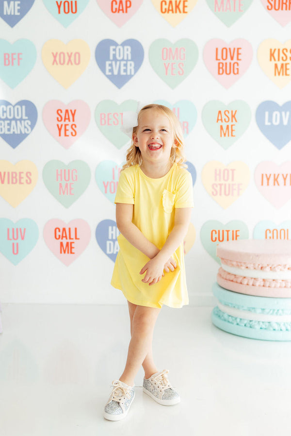 yellow t shirt dress Girls' Yellow T-shirt Dress Size: 12-24m By Mila & Rose
