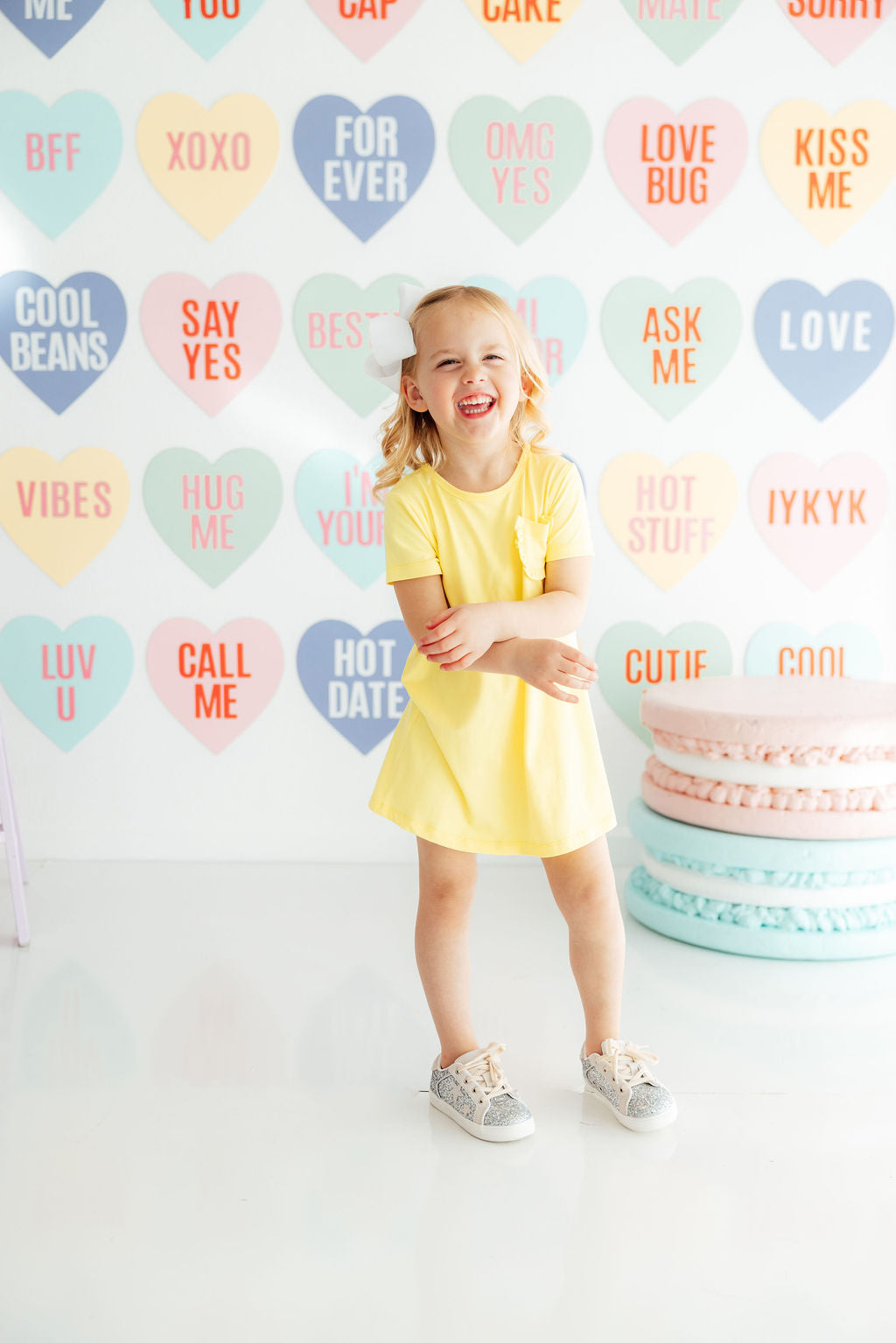 Yellow T-Shirt Dress-Mila & Rose ®