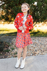 Nebraska Plaid Herbie Husker Twirl Skort-Mila & Rose ®