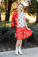 Nebraska Red Herbie Husker Twirl Skort-Mila & Rose ®