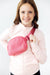(S) Pink Fleece Belt Bag-Mila & Rose ®