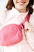 (S) Pink Fleece Belt Bag-Mila & Rose ®