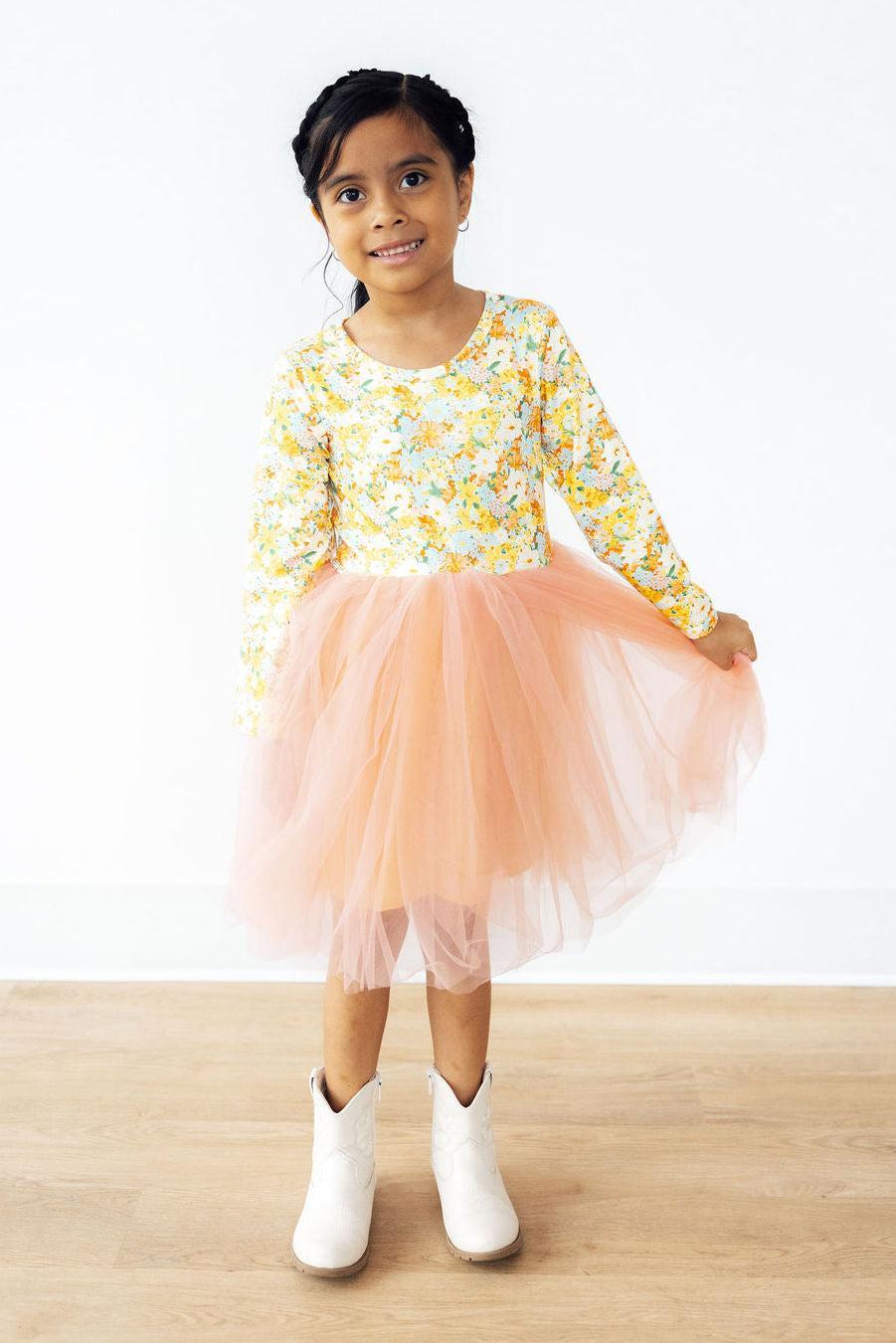 Wild Paintbrushes L/S Tutu Dress-Mila & Rose ®
