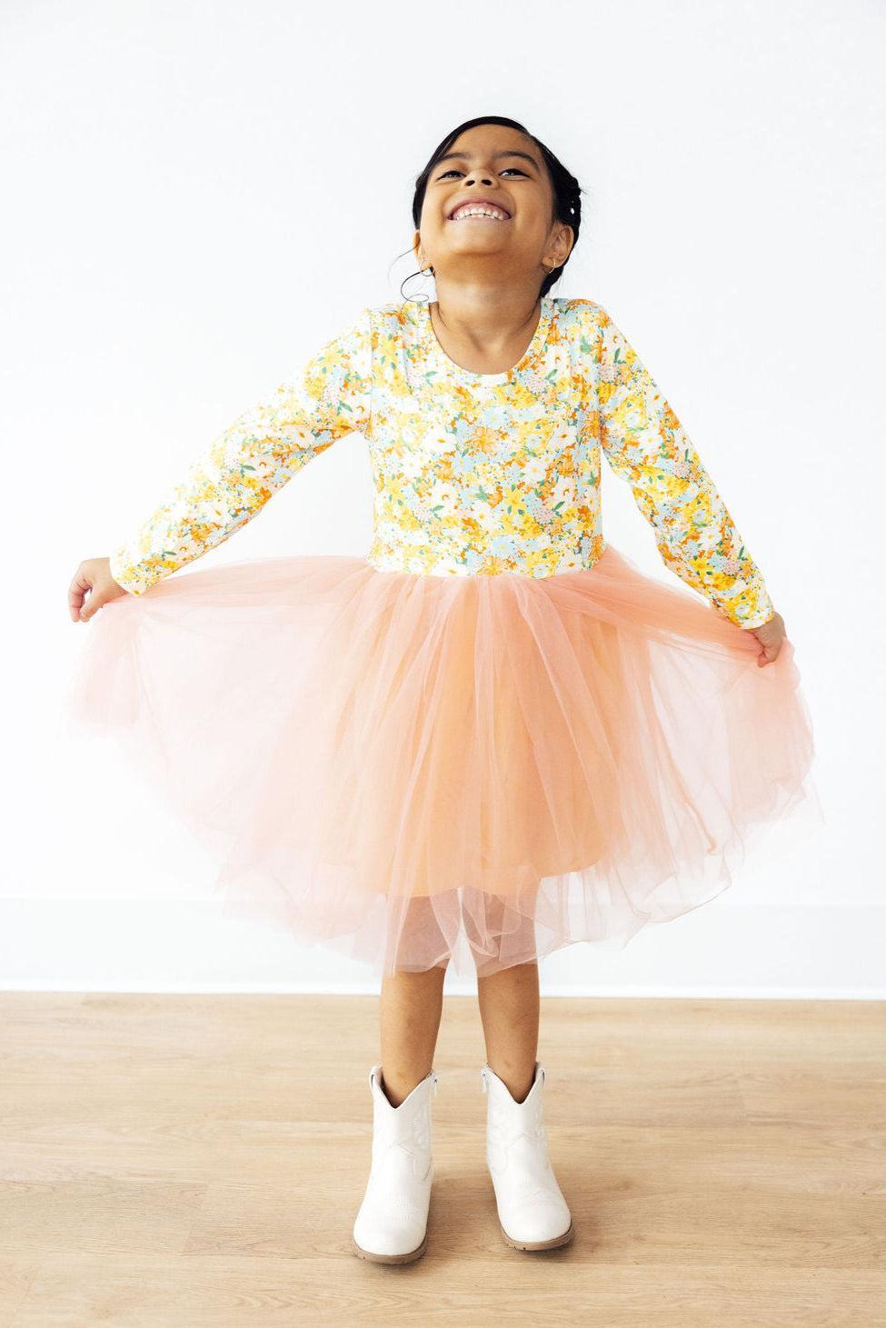 Wild Paintbrushes L/S Tutu Dress-Mila & Rose ®