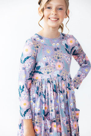 Honeysuckle L/S Pocket Twirl Dress-Mila & Rose ®