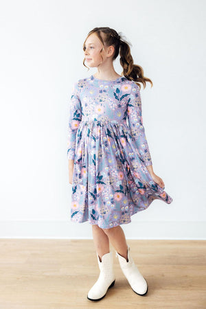 Honeysuckle L/S Pocket Twirl Dress-Mila & Rose ®