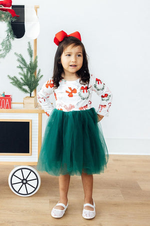 Christmas Cutie L/S Tutu Dress-Mila & Rose ®