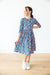 Rainforest Blooms 3/4 Sleeve Pocket Twirl Dress-Mila & Rose ®