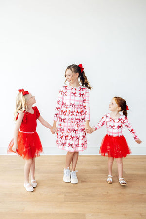 Bow La La L/S Flutter Sleeve Leotard-Mila & Rose ®