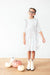 Pumpkin Kisses, Harvest Wishes 3/4 Sleeve Ruffle Twirl Dress-Mila & Rose ®