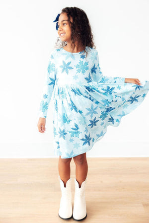 Winter Wonderland L/S Pocket Twirl Dress-Mila & Rose ®