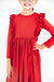 Red L/S Ruffle Twirl Dress-Mila & Rose ®
