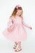 Vintage Pink L/S Ruffle Twirl Dress-Mila & Rose ®