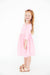 Bubblegum Pink 3/4 Sleeve Pocket Twirl Dress-Mila & Rose ®
