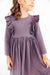 Vintage Violet L/S Ruffle Twirl Dress-Mila & Rose ®