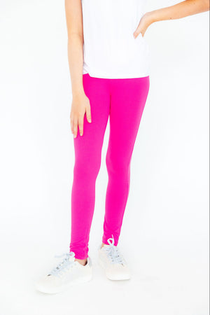 (S) Hot Pink Leggings-Mila & Rose ®