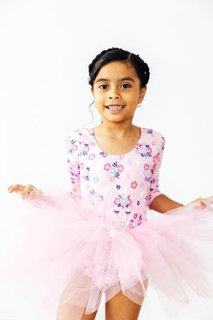 Retro Daydream 3/4 Sleeve Tutu Leotard-Mila & Rose ®