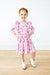 Boot Scootin' 3/4 Sleeve Ruffle Twirl Dress-Mila & Rose ®