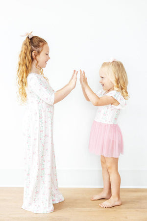 Fancy Florals S/S Twirl Leotard-Mila & Rose ®