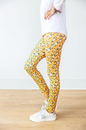 Fall Floral Leggings-Mila & Rose ®