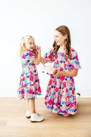 Sunshine Garden Smocked Ruffle Dress-Mila & Rose ®