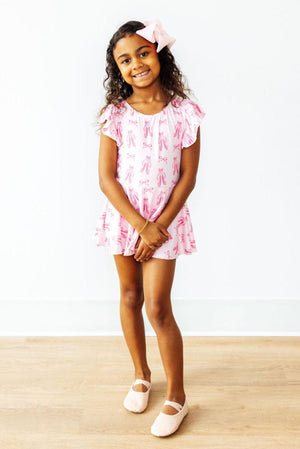 (V) Twirling en Pointe S/S Twirl Leotard-Mila & Rose ®