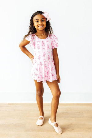 (V) Twirling en Pointe S/S Twirl Leotard-Mila & Rose ®