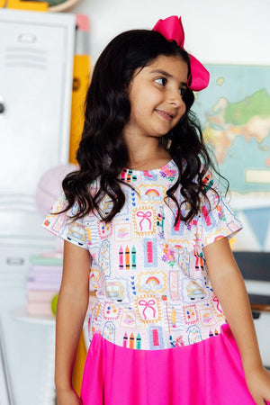 Art Class Ruffle Pocket Tee-Mila & Rose ®