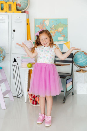 Little Learner Flutter Sleeve Tutu Dress-Mila & Rose ®