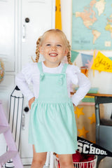 Mint Faux Suede Pinafore-Mila & Rose ®