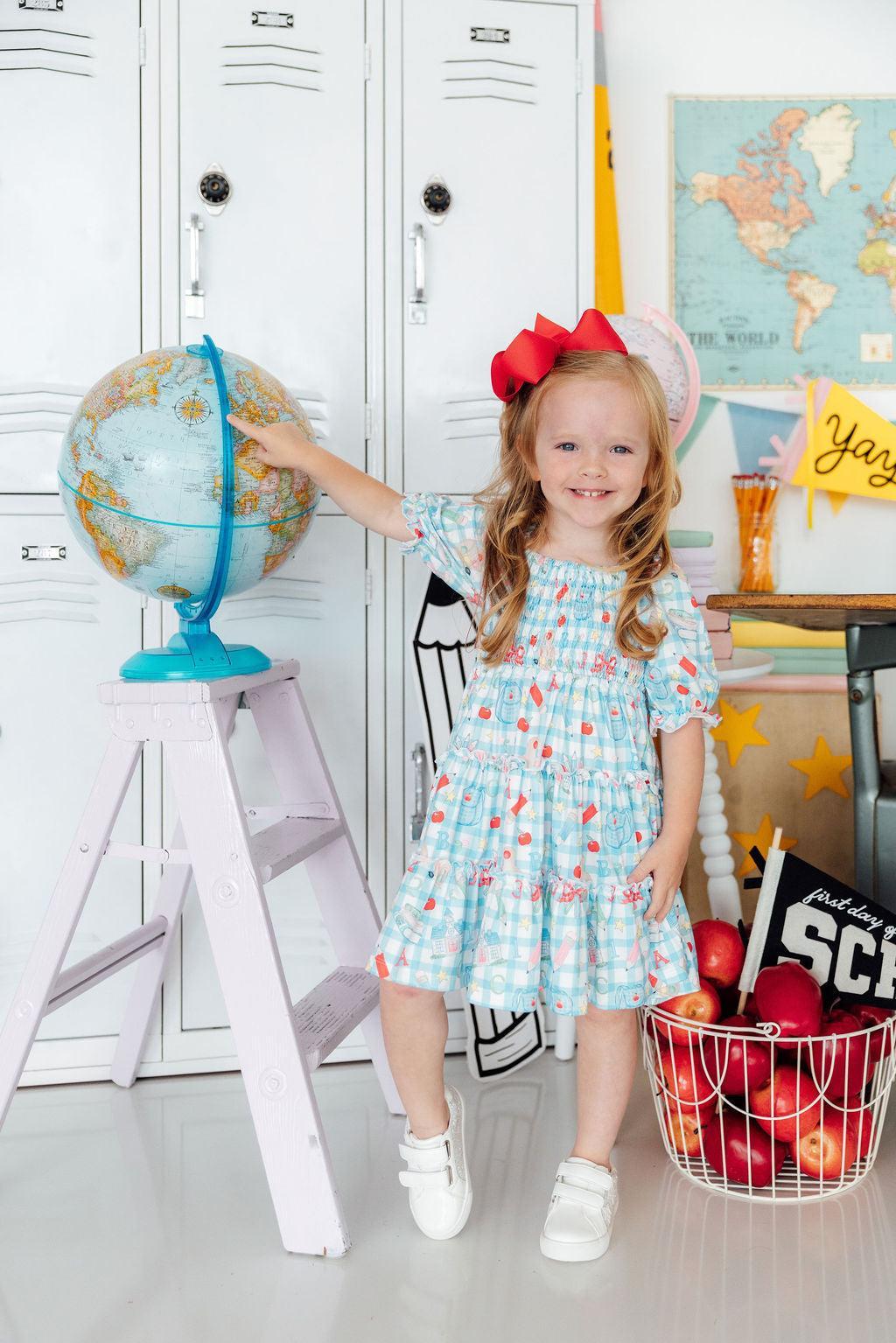 Honor Roll Smocked Ruffle Dress-Mila & Rose ®