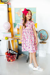 2nd Grade S/S Pocket Twirl Dress-Mila & Rose ®