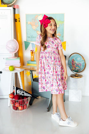 2nd Grade S/S Pocket Twirl Dress-Mila & Rose ®