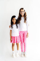 Pink Polka Dots Leggings-Mila & Rose ®
