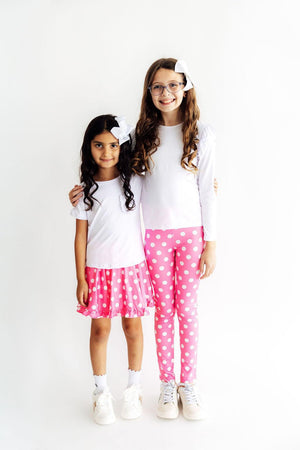 Pink Polka Dots Leggings-Mila & Rose ®