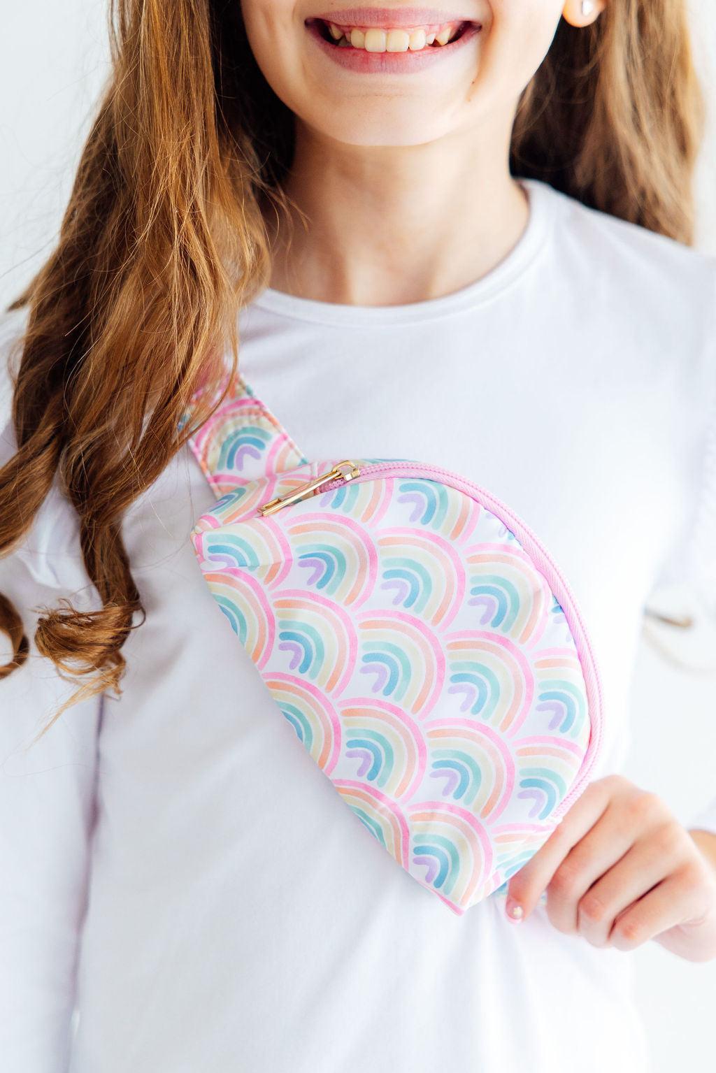 Watercolor Rainbows Belt Bag-Mila & Rose ®