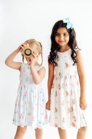 Monkey Sea, Monkey Do Tank Twirl Dress-Mila & Rose ®