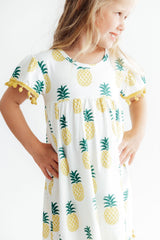 Pineapple Pom Pom Dress-Mila & Rose ®