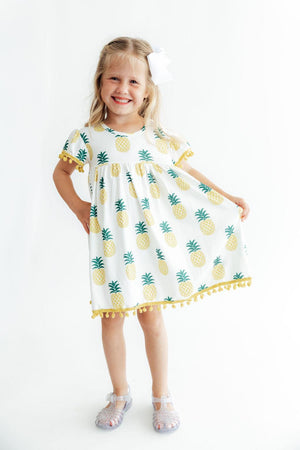Pineapple Pom Pom Dress-Mila & Rose ®