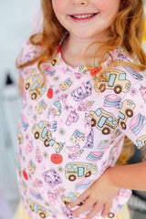 Playground Princess S/S Ruffle Pocket Tee-Mila & Rose ®